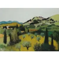 Jacques Eitel, Fiesole - Italy, Oil on canvas