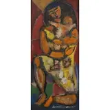 Rafael Rivera García, Madonna, Oil on wood panel, 1965