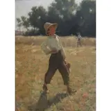 Otto Stark, Boy in a Field, Oil on canvas, 1887