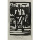 David Bates, Ed Walker, Lithograph on wove paper, with pencil sketch