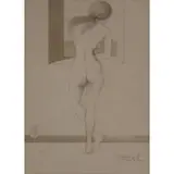 Nu a la Fenetre by Salvador Dalí, Lithograph, sold Aug 2023