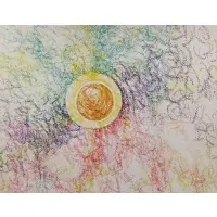 Lucia Wilcox, The Sun, Very large acrylic and oil on canvas
