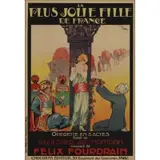 Paris Atelier Faria, La Plus Jolie Fille De France, ADVERTISING POSTER