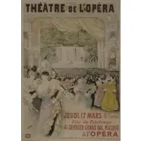 H. Gray, Theatre De L'Opera, Fete du Primtemps, Large lithographic poster