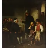 Joseph Clark, Classroom Scene, Oil on canvas