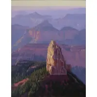 John Dennis Cogan, When Morning Light Gilds the Canyon, Acrylic on canvas