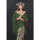 Duffy Sheridan, Green Kimono (Portrait), Oil on canvas
