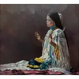 Elaine Manning Crook, Sunrise Ceremony, Oil on canvas