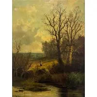 Abraham Hulk II, Autumn in Sutton Park, Oil on canvas