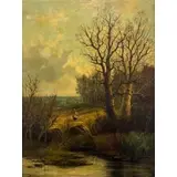 Abraham Hulk II, Autumn in Sutton Park, Oil on canvas