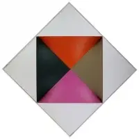 Sydney Butchkes, Untitled (#362), Acrylic on shaped canvas