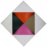 Sydney Butchkes, Untitled (#362), Acrylic on shaped canvas