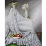 Philippe Augé, A L'ombre d'une Jeune Fille, Oil on canvas