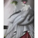Philippe Augé, Salon Intime, Oil on canvas