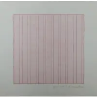 Praise by Agnes Martin, Pencil number 224 at lower right corner, from an edition of 1000, sold Jul 2023