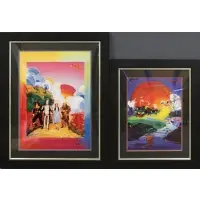 The Wizard of Oz by Peter Max, Pair of hand embellished acrylic on offset lithograph posters with original drawing, sold Jul 2023