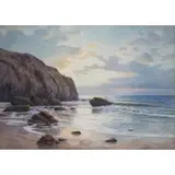 Edwin Lamasure, Shore Scene, Watercolor on paper