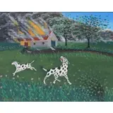 Lawrence Lebduska, Feb. 61, Oil on canvas-board