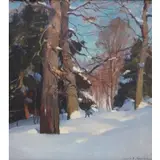 Emile Albert Gruppe, Trees in Snow