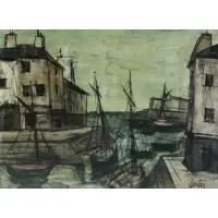 Landscape by Charles Levier, Oil on board, sold Jun 2023