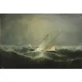 Julian Oliver Davidson, Pilot Boat - George Steers, Oil on canvas