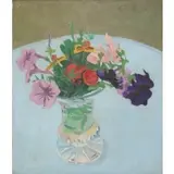 George Bentley Nick, Floral Still Life, Oil on canvas