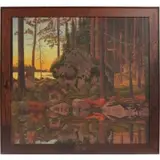 Tom Uttech, Agawis, Oil on canvas, 1996