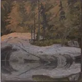 Tom Uttech, May Evening, Oil on panel, 1988