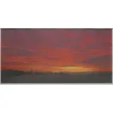 James Winn, Sunset Landscape, Acrylic on paper, 1985