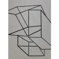 Untitled (Cubes), 1969 by Al Held, Lithograph on strathmore paper, sold Jun 2023