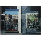 Richard Estes, Qualicraft Shoes, 1974, Screenprint on paper mounted on museum board as issued