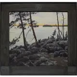 Tom Uttech, Second Island, Oil on board, 1987