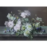 Raoul M. de Longpre, Floral Still Life, Gouache on paper