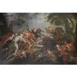 Peter Paul Rubens, Hunt of Meleager and Atalante, Large oil on canvas