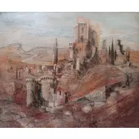 No 8 Diniyonde Levardin? by Jacques Bleny, Oil on canvas, sold May 2023