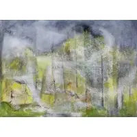William Thon, Midsummer Fog, Oil on board