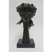 Bust of a child by Ángel Botello, Bronze, signed and numbered 10, sold May 2023