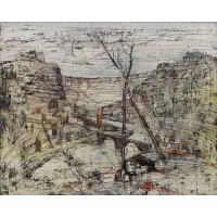 60 to lower left. From a Scarsdale, NY collection. Dimensions: 25.75 by Jacques Bleny, Oil on canvas, sold May 2023