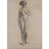 Guy Pène du Bois, Standing Female Nude, 1932