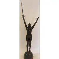 Le Delivrance by Émile Guillaume, Life size bronze sculpture, sold May 2023