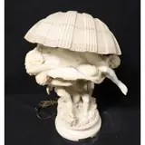 Umberto Stiaccini, The Pearl"/, Large marble sculpture as a lamp