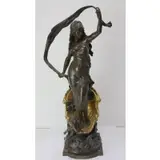Auguste Moreau, Char De Larore, Bronze sculpture