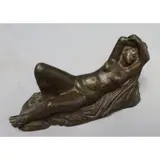 Wilhelm Hunt Diederich, Aparantly unsigned, Atrib Bronze sculpture of a reclining nude