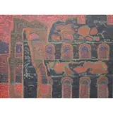 H.G. Kounsanos, Abstract composition, Oil on canvas