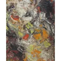 Fred G. Hauck, Abstract composition, Oil on canvas