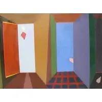 Victor Casanelli, Triptyck of life, Oil on canvas