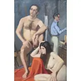 Geo Dangman, Robert Philipp Studio, Oil on canvas