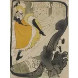 Aft. Henry De-Toulouse Lautrec, Jane Avril, Lithograph