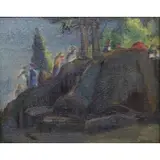 Nicholas Luisi, Interstate Park, Oil on board
