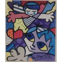 Romero Britto, Guardian Angel, Serigraph